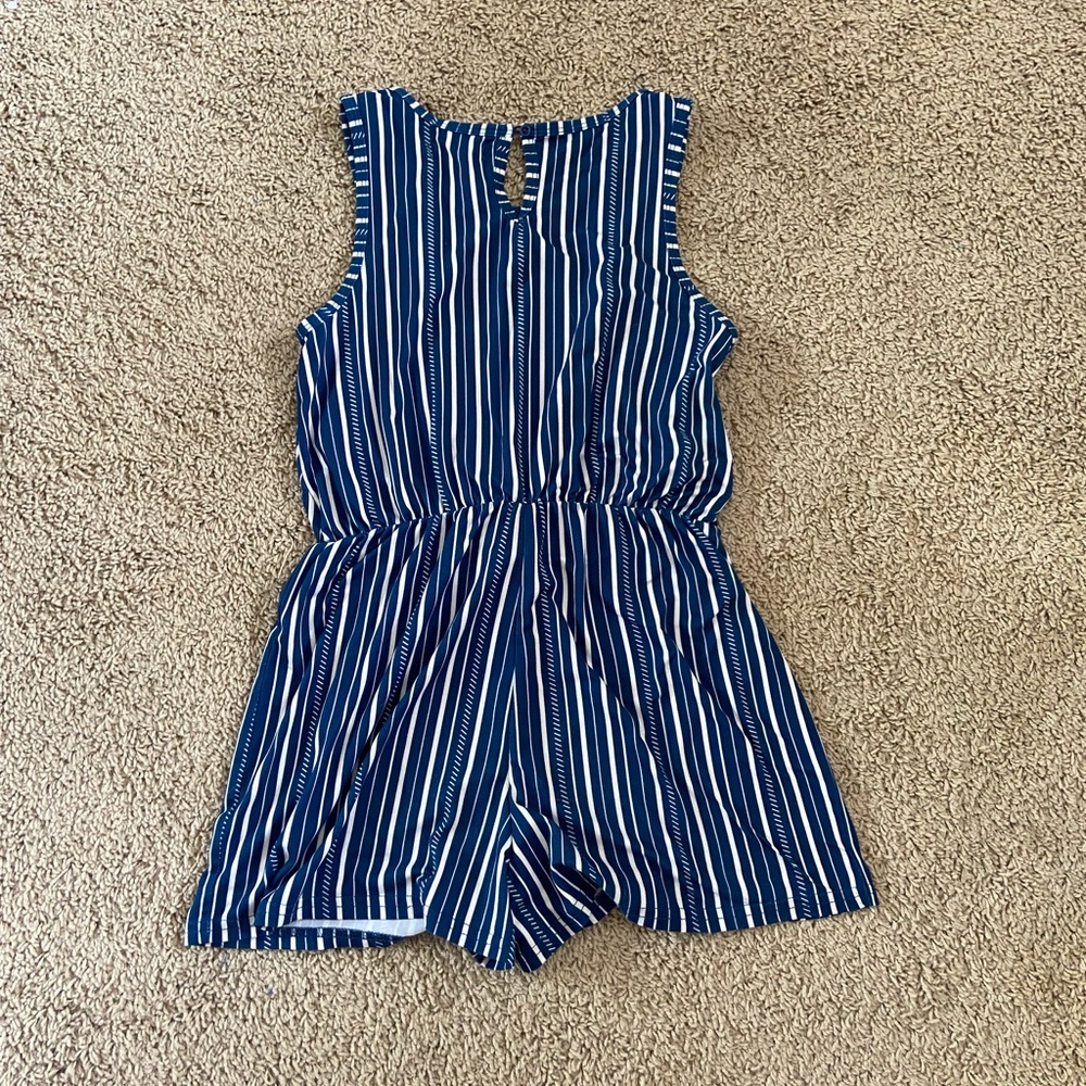 Blue and White romper